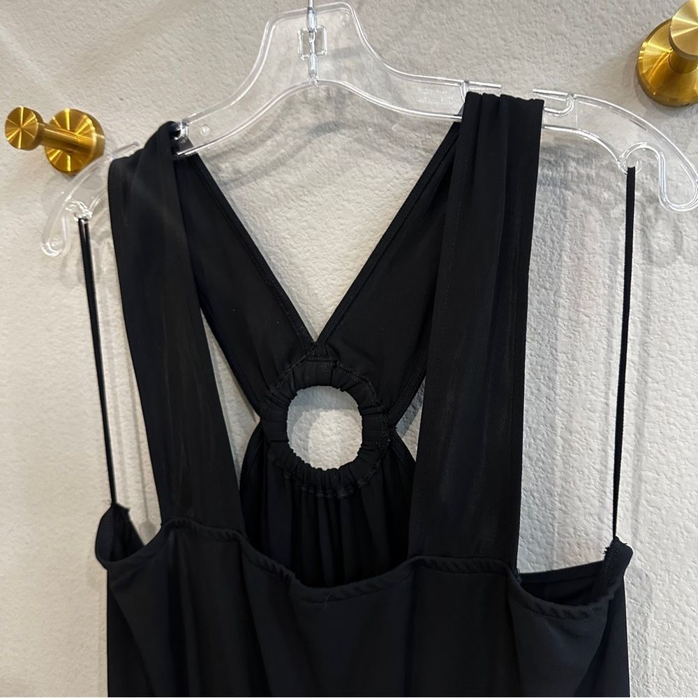& Other Stories | L | black ring detail wide leg jumpsuit in black tank jumpsuit - Picture 6 of 12